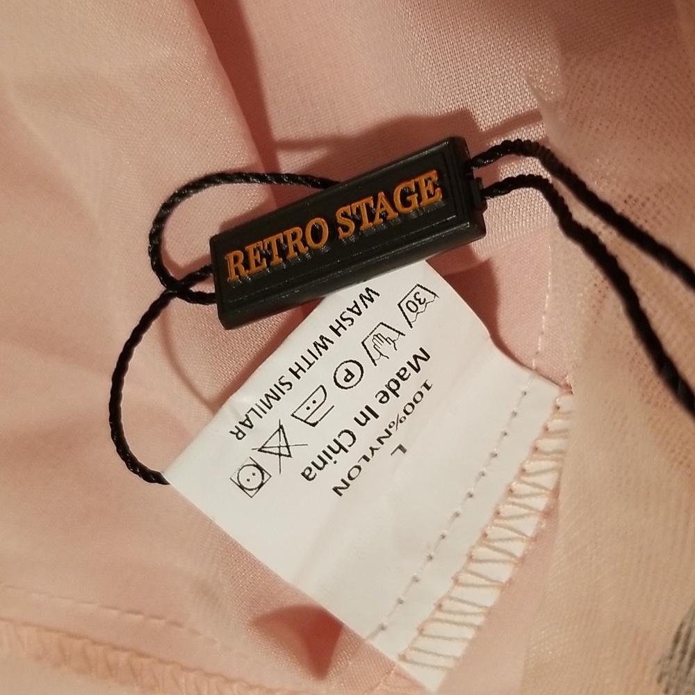 Charming Tulle Dress W/Glitter Strawberries By Retro Stage Size Large (8) NWT - Picture 10 of 16